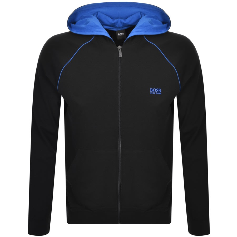 Alternative Image for ProductBOSS Bodywear Lounge Full Zip Hoodie Black1